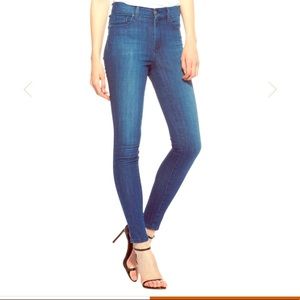 Mott & Bow HIGH RISE SKINNY CARMINE - MEDIUM BLUE